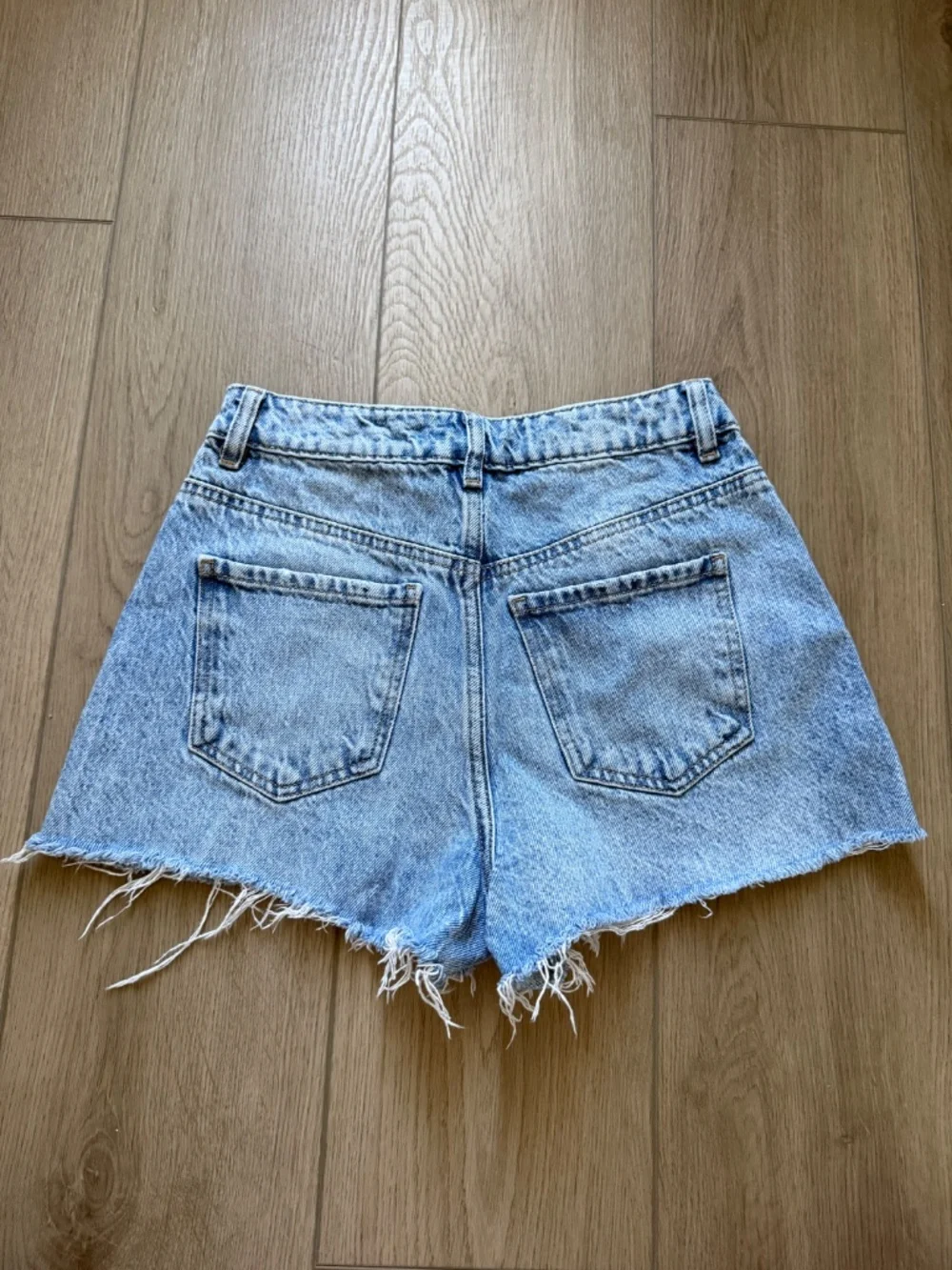 Garage blue denim festival shorts